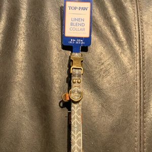 Top Pawl linen blend dog collar.
